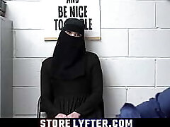 Fake muslim wearing hijab busted and fucked stiff