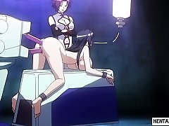 Tied up manga porn babe gets pussy and ass played rough