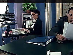 Gorgeous secretary punished in the office. She loves her boss supremacy, and has squirting orgasms.