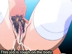 Hentai bang-out slave pussy penetrated and butt plugged