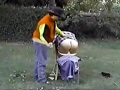 Good old-fashioned Farm spanking