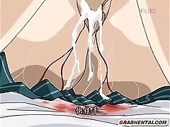 Swing bondage hentai gangbanged by bandits