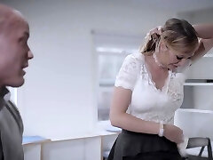 Brutal boss smashed his buxomy MILF secretary in his office