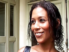 ebony babe picked up for first time anal