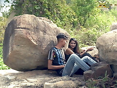 Desi Girl Sudipa Has A Romance In The Mountain Jungle, Total Outdoor Vignette