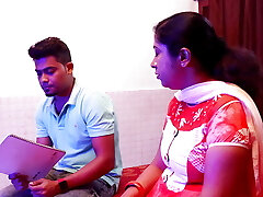 Big boobs tuition teacher trained her student "How to do fuck-fest"