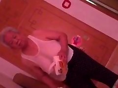 Chinese Grannie with Saggy Tits