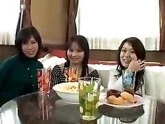 A Group Of Asian Femmes Give Head And Jerk Off One Lucky Du