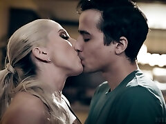 Son and father enjoy fuckin' super juggy and big bottomed milf Christie Stevens