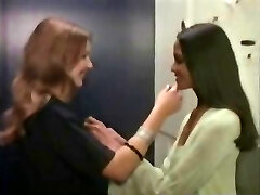 Very erotic ebony on ivory vintage lesbian sex scene