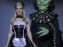 Ashley Fires wearing hot undergarments gets fucked by her coworker