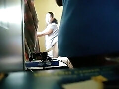 Latina with big donk gets doggystyle fucked by her black boyfriend