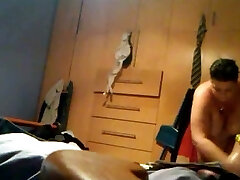 Covert cam in room caught my BBW mother-in-law changing her clothes