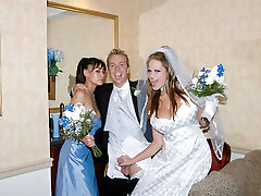 These brides are wild and they love to uncover their private parts