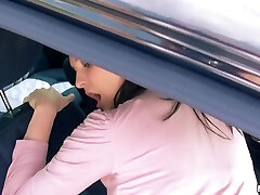 Belle Claire - Stranded Legal Age Nubile Takes a Ride... On a Large Strapon