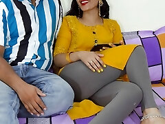 Indian sexy girl Priya seduced stepbrother by seeing adult film with him