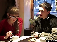 Buddy turns first date into such a scorching doggy fuck with natural chick Elena