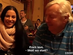 Young Czech slut pulverizes old grandpa!