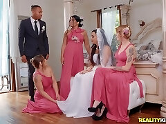 Bride to be Whitney Wright gets her makeup messed up while fucked stiff