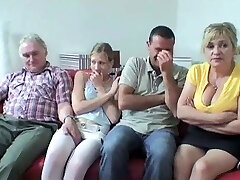 Old And Young Four Way With Hot Granny