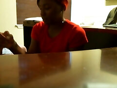 Dark-hued blowjob during job interview (REAL)