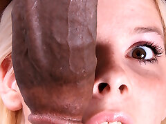 Huge black cock makes young Kinzy Jo highly afraid