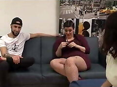 Chubby Maria and her big dicked buddy Fede teach Alba