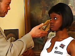 ebony teenage wird nach blowjob gezuechtigt