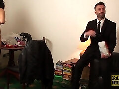 Enslaved MILF restrained and dommed with rough sex