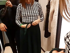 Fabulous stranger asked me to shoot her in the fitting room on the phone