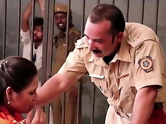 Indian Bhabhi Blackmailed By Police To Whip Out Her Husband