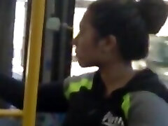 Candid Voyeur of Doll Yawning & Stretching On Bus Candid Voyeur of Doll Yawning & Stretching On Bus