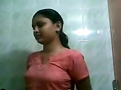 Punjabi nymph home fitted and grabbed her bathtub