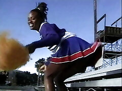 Fine hot ebony chick gets her pussy fucked against the fireplace