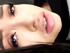 Shy girlfriend Scarlett Bloom fucked balls deep in her taut snatch