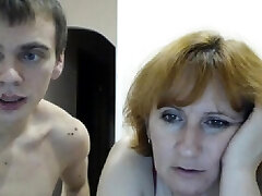 Young redhead lingerie teacher in a cam s