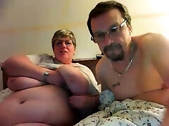 Mature with big nipples and hairy pussy on webcam