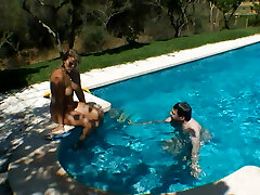 Two Cumshot Times in the Motel Pool