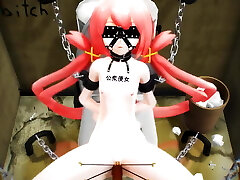 MMD Sex - Public use slut.