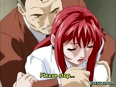 Big-boobed hentai coed coed hot sucking dick and hard penetrating in