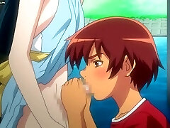 Anime shemale gets her cock fellated