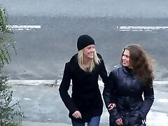 Teens model lingerie then have a three-way with an older man Teens model lingerie then have a three-way with an older man