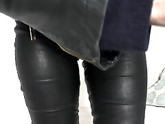 Tied to the Fuck Machine in a Cock Cage, Guzzling a Stranger's Jism, Lady Victoria Valente