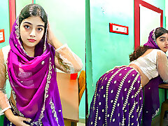 Indian Beautiful Stepsister having Sex with stepbrother BBC, Desi Village Stepsister tight pussy Fuck MMS (Hindi audio)