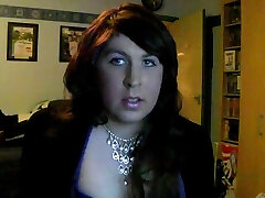 BBW Crossdresser Strips Masturbates Cums