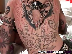 Xxx Suicide Rachel Rotten Tattooed and pierced punk sex