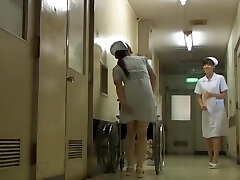 Nurse got her yellow and ebony g-string seen on sharking movie