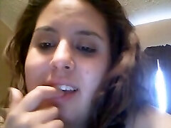 Lush latina hairy pussy masturbating on webcam