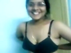 Perverted Indian chubby brunette housewife flashes her saggy fun bags