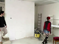 Kurz die neue Emo Nachbarin gefickt